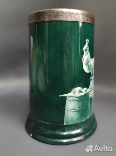 Антикварная кружка «Трапеза Монаха». США, 1850-189