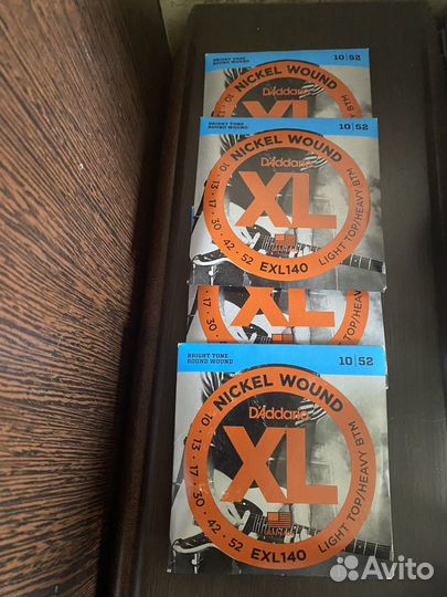 Струны D’Addario 10-52 XL Nickel Wound EXL140
