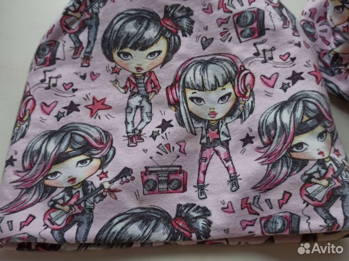 Шапка и снуд, штанишки в подарок на весну