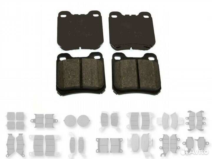 Колодки задние Opel Omega A, Vectra B, Saab 9-3