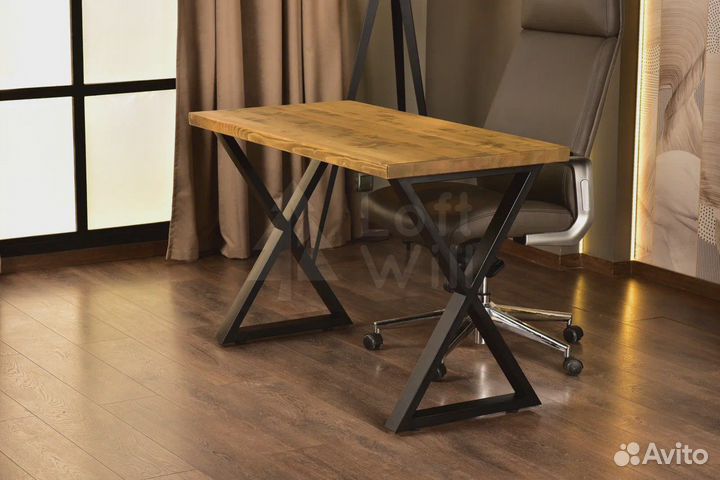 Компьютерный стол в стиле лофт. Доставка