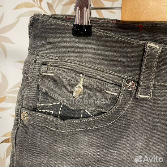 Джинсы true religion серые