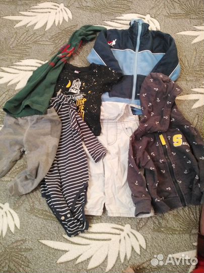 Большой пакет вещей для мальчика 80-86