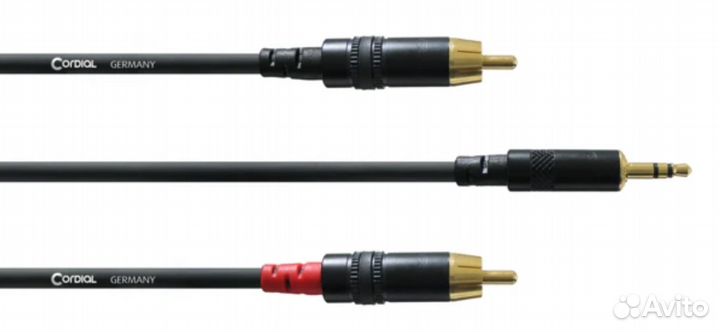 Cordial 2RCA - Stereo 3.5мм Jack