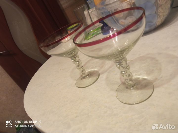 Хрустальные салатницы, вазочки и рюмочки