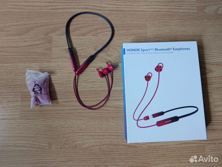 Наушники Honor Sport Bluetooth Earphones красные