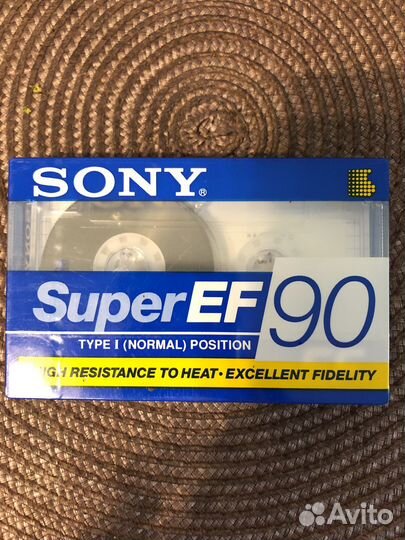 Кассета sony super ef 90