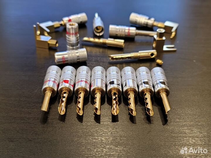 Штекер Банан перьевой Переходник лопатка - банан