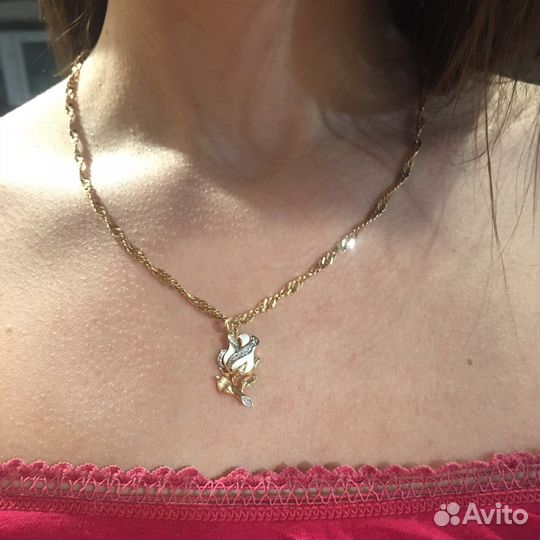 Подвеска Роза Sokolov золото