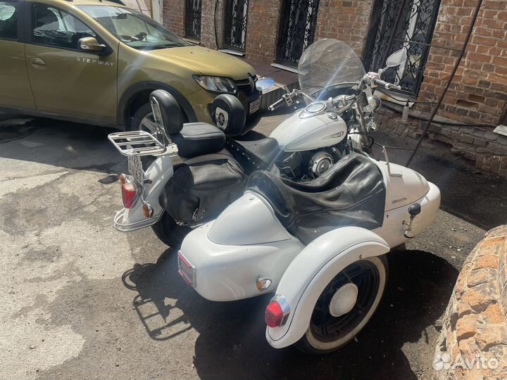 Yamaha dragstar xvs-1100A sidecar (с коляской)