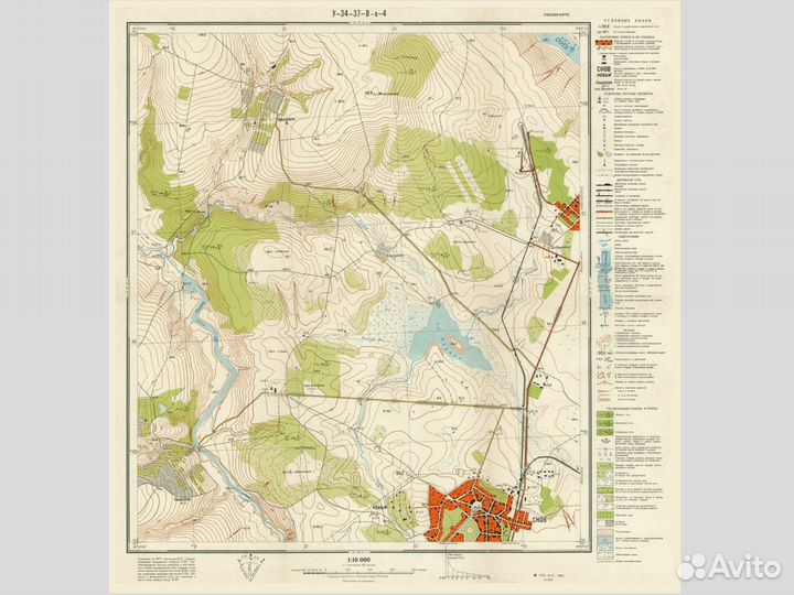 Учебная карта (Снов) 1:10000, А2, 1шт