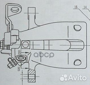 Суппорт торм. для а/м Opel Astra G (98) зад. п