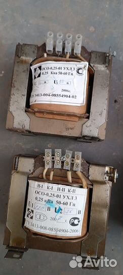 Трансформатор осо-0.25 12В, 36В