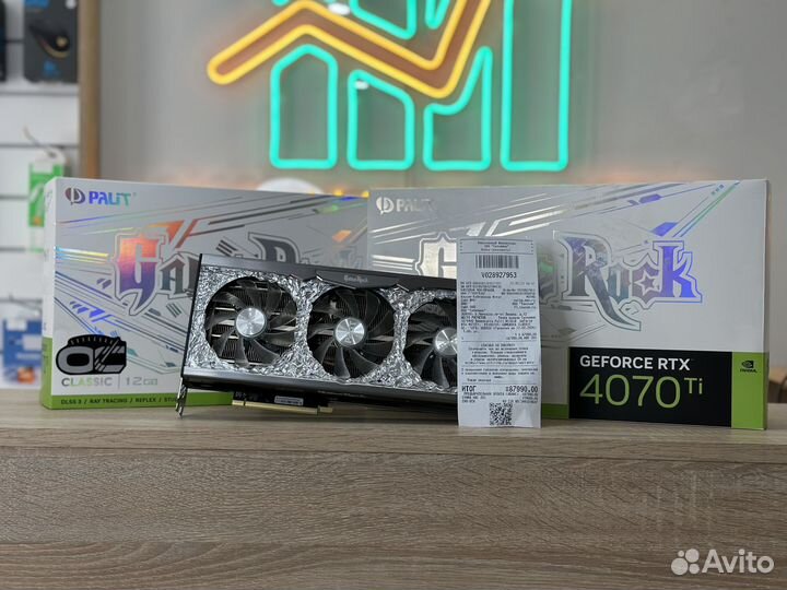 Palit RTX 4070 Ti GameRock OC (чек, гарантия)