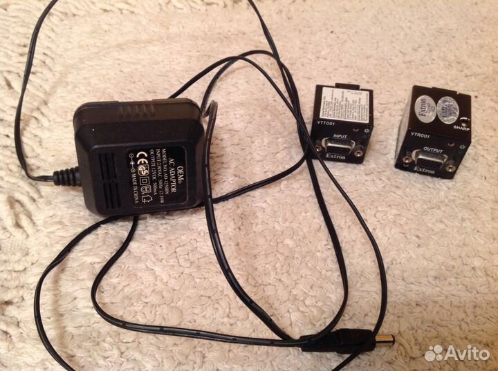 Комлект передатчик и приемник VGA сигнала Extron