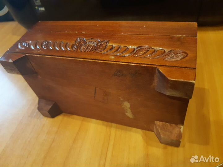 Деревянная резная шкатулка СССР