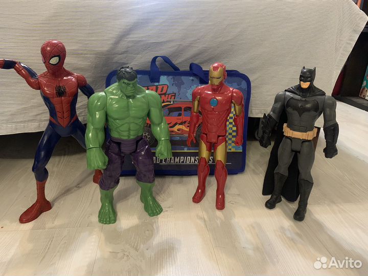 Игрушки супер герои Халк, железный человек, бэтмен