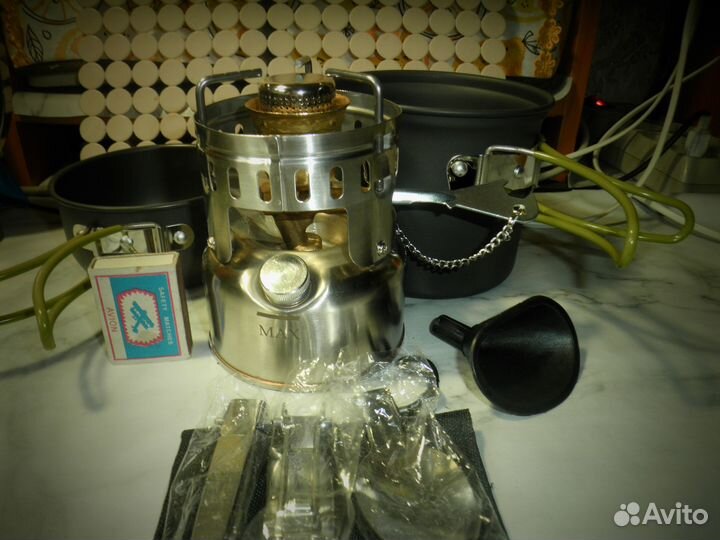 Примус бензиновый из нержавейки бесшумная горелка