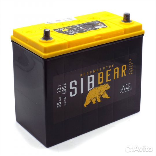Аккумулятор sibbear asia 55 А*ч о.п. Nissan