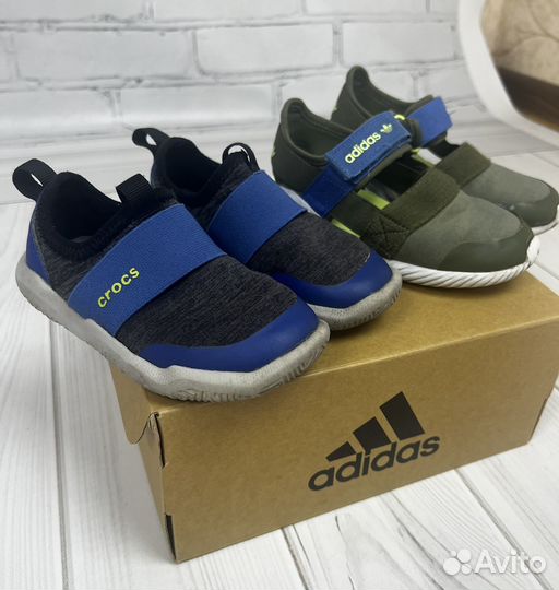 Croks, adidas 25 размер