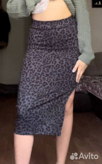 Юбка карандаш Moije леопардовый принт