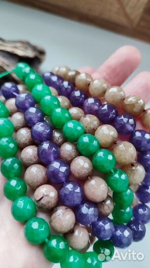 Натуральные камни бусины 10мм