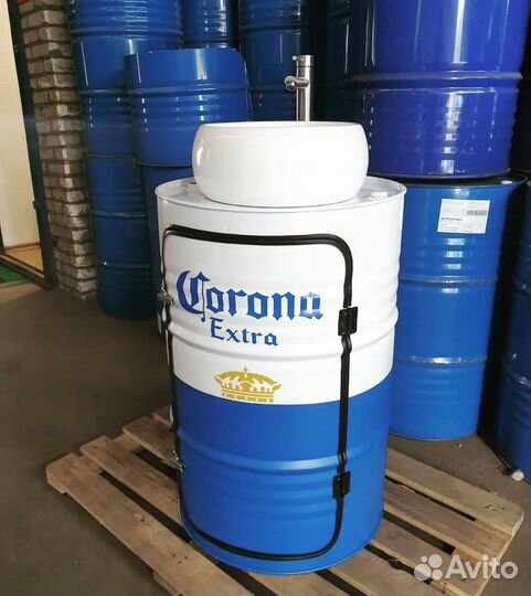 Тумба с раковиной из бочки