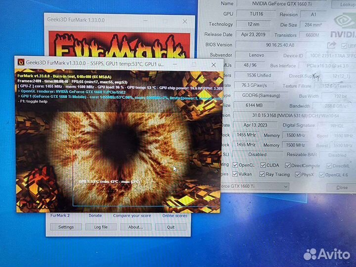 Мощный игровой ноутбук i7, rtx2060