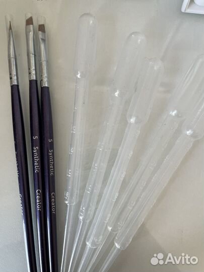 Кисти синтетик 5, пипетка пастера