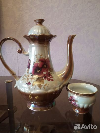 Чайник заварочный фаянсовый новый