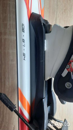 Горные лыжи детские 130 см с ботинками