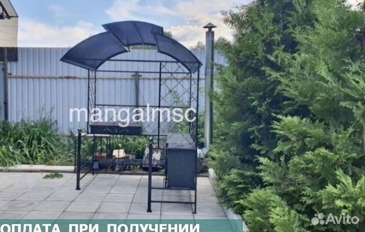 Мангал с крышей