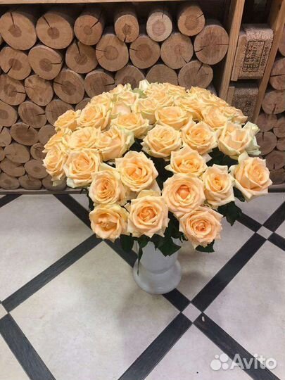 Цветы, Букет из 11/15/25/51/101 розы, доставка