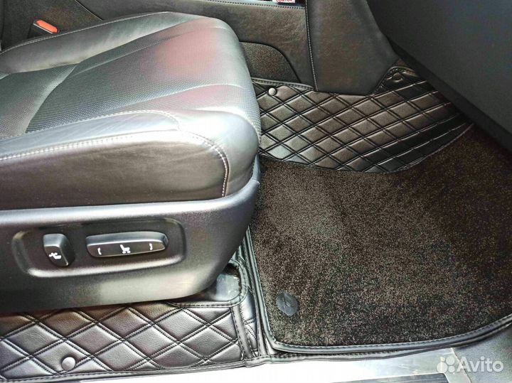 3Д (3D) коврики из экокожи lexus Лексус LX лх