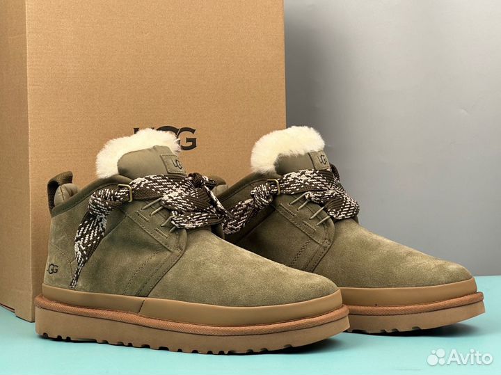 Ботинки ugg мужские хаки цвет