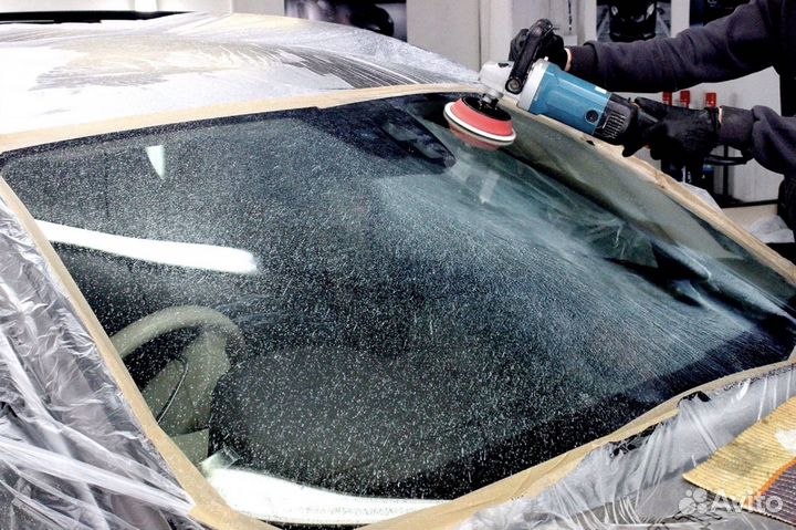 Полировка стекол автомобиля