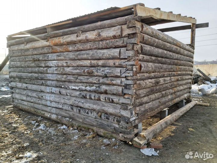 Сруб бани 6х6
