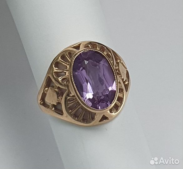 Золотое кольцо с александритом 583 СССР