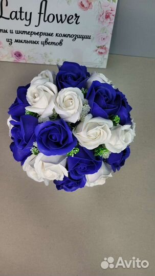 Букет из мыльных цветов для мамы, подарок