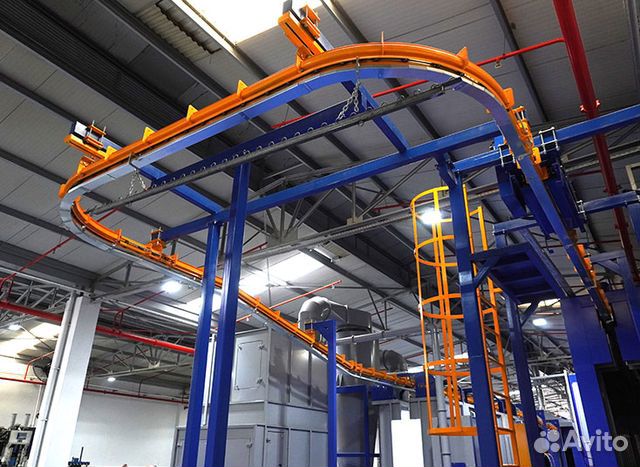 Линия порошковой окраски автоматическая