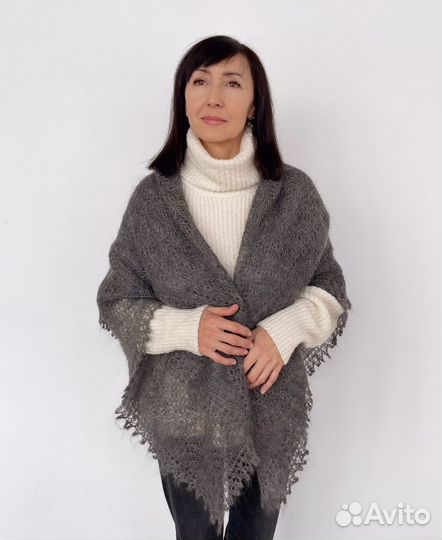 Пуховый платок натуральный пух