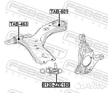 Сайлентблок Febest B8505,4806806200 TAB-601 Febest