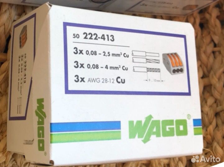 Клемм Wago 222-413