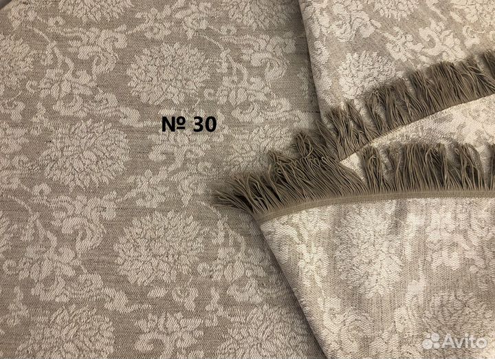 Скатерть круглая 172см, полульняная -№30