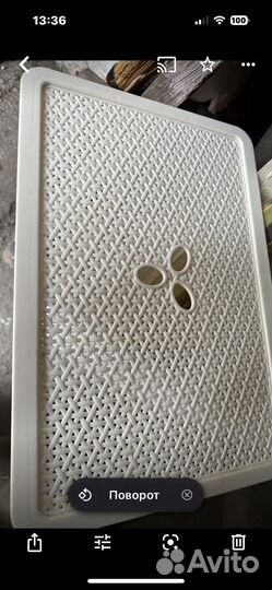 Корзина плетеная 35 л.с крышкой для белья