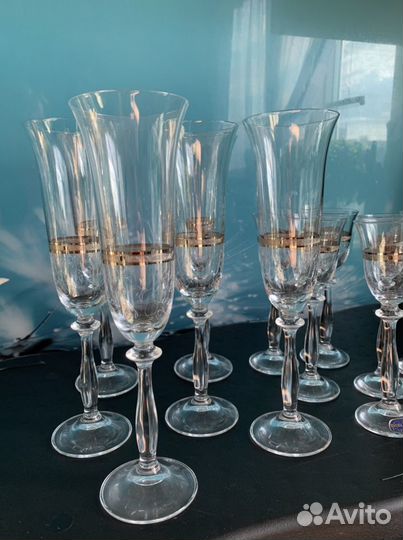 Фужеры новые “Crystalite Bohemia”