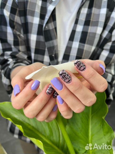 Маникюр с покрытием гель лак Педикюр