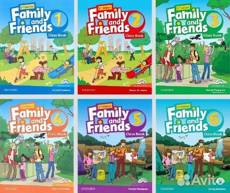 Учебник и тетрадь Family and friends 1,2,3,4,5,6