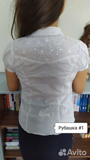 Рубашки школьные для девочки рр. 134-140