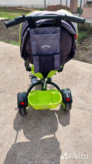 Детский велосипед-трость 3х колёсный